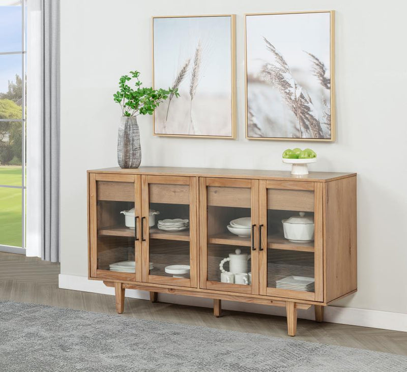 Middleton 4-door Sideboard Server with Dual Drawers Natural-zoom-