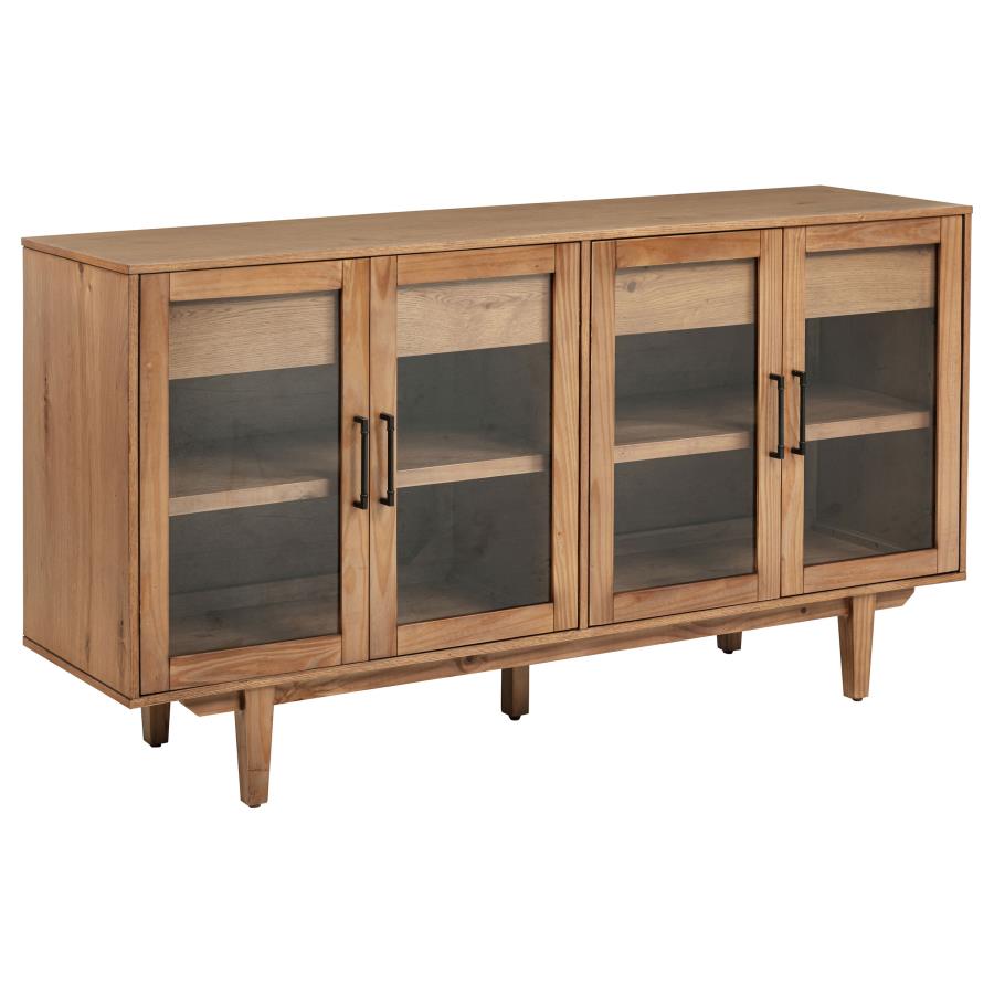 Middleton 4-door Sideboard Server with Dual Drawers Natural-zoom-1