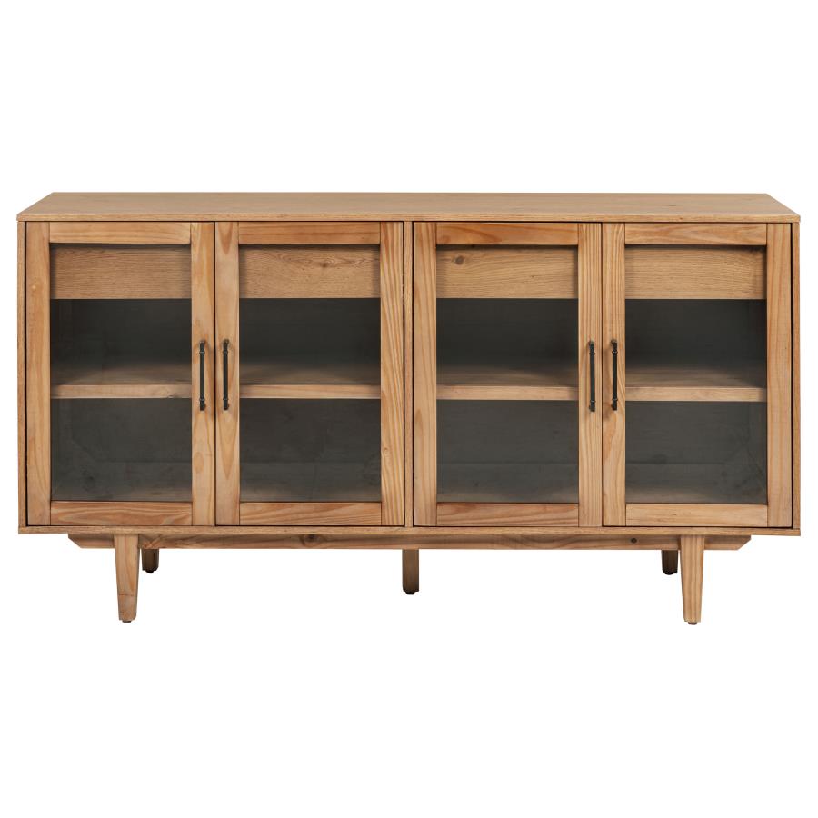 Middleton 4-door Sideboard Server with Dual Drawers Natural-3