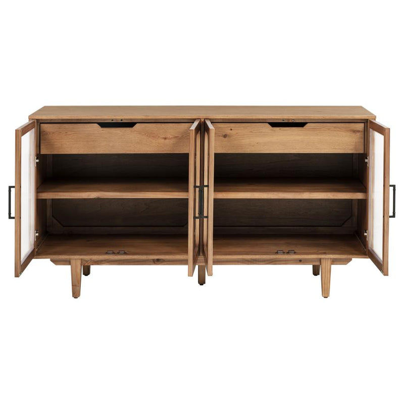 Middleton 4-door Sideboard Server with Dual Drawers Natural-zoom-