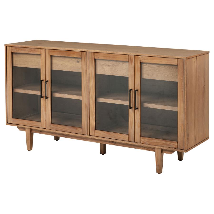 Middleton 4-door Sideboard Server with Dual Drawers Natural-zoom-5