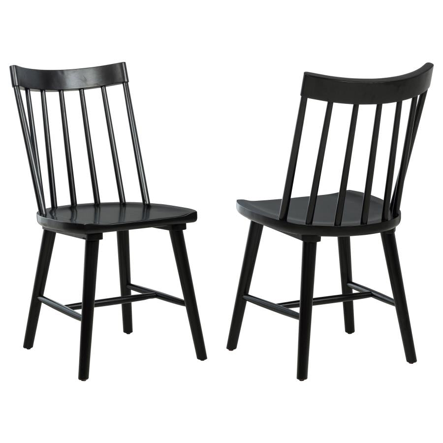 Middleton Solid Wood Dining Side Chair Black (Set of 2)-1
