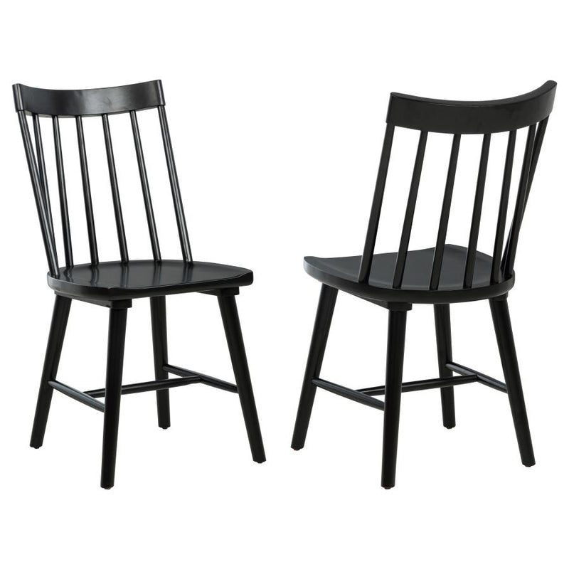 Middleton Solid Wood Dining Side Chair Black (Set of 2)-zoom-