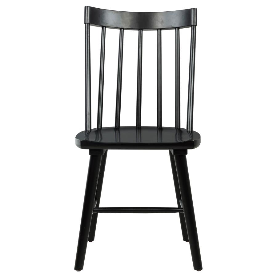 Middleton Solid Wood Dining Side Chair Black (Set of 2)-zoom-4