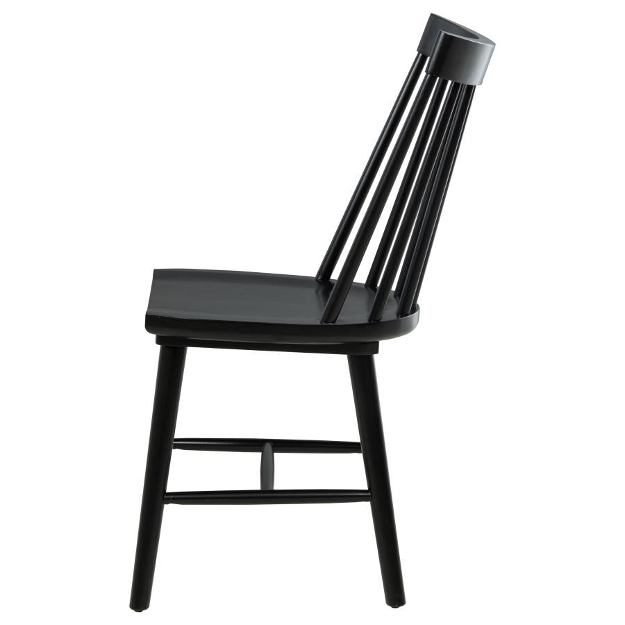 Middleton Solid Wood Dining Side Chair Black (Set of 2)-zoom-6