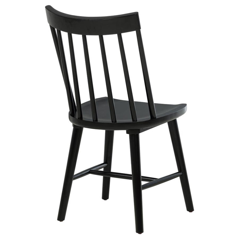 Middleton Solid Wood Dining Side Chair Black (Set of 2)-zoom-