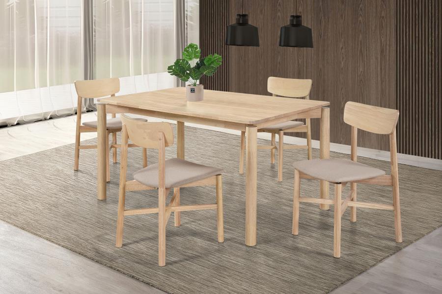 Parkridge 5-piece 59-inch Wood Dining Set White Washed-1