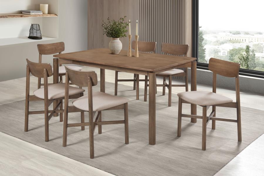 Parkridge 59-inch Rectangular Dining Table Natural Walnut-9