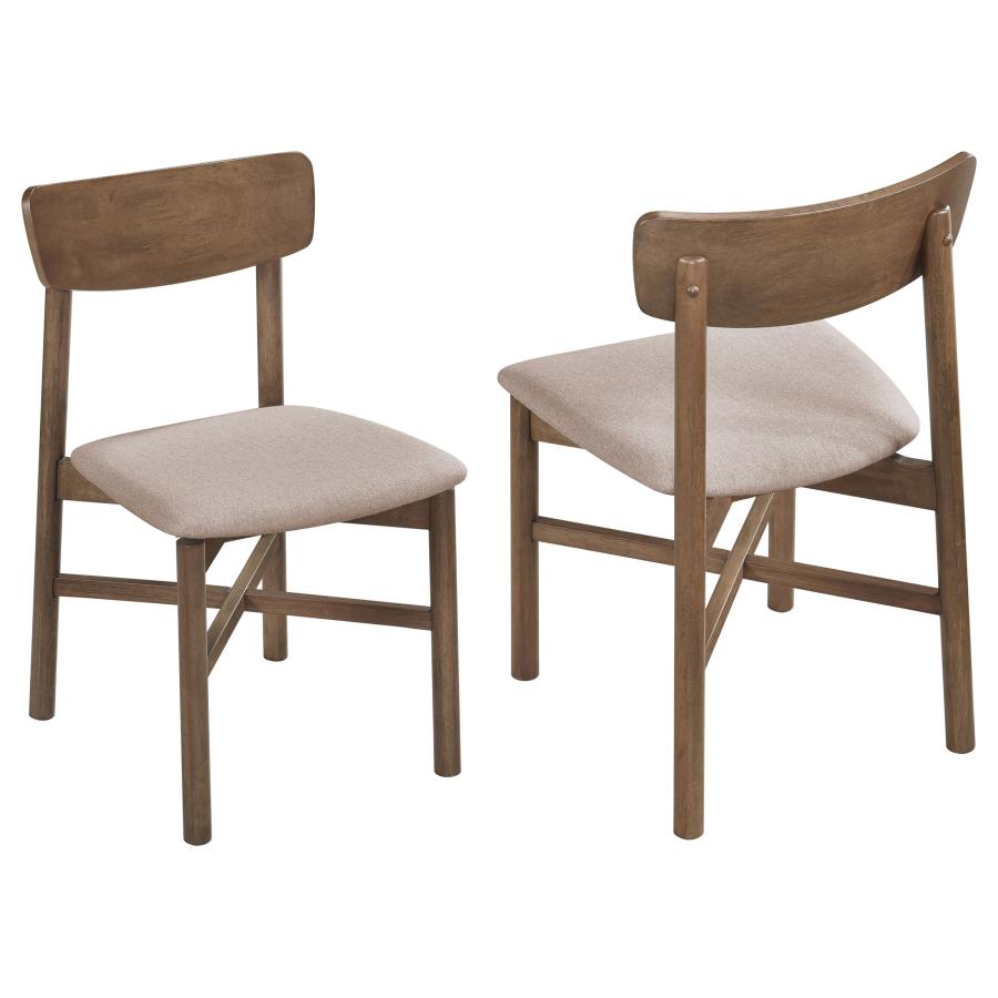 Parkridge Dining Side Chair Natural Walnut (Set of 2)-1