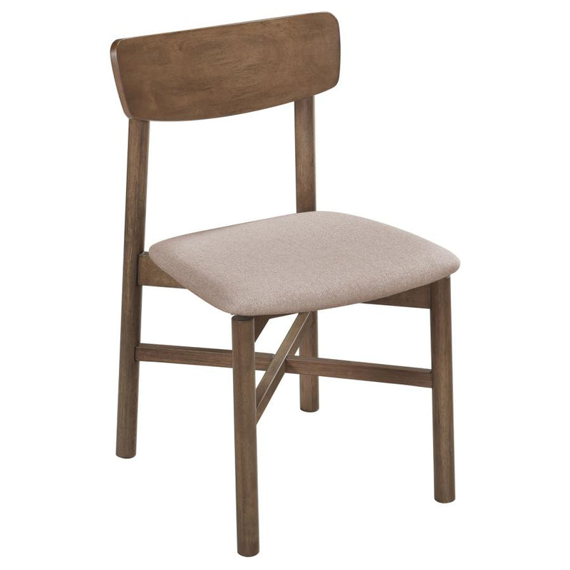 Parkridge Dining Side Chair Natural Walnut (Set of 2)-zoom-