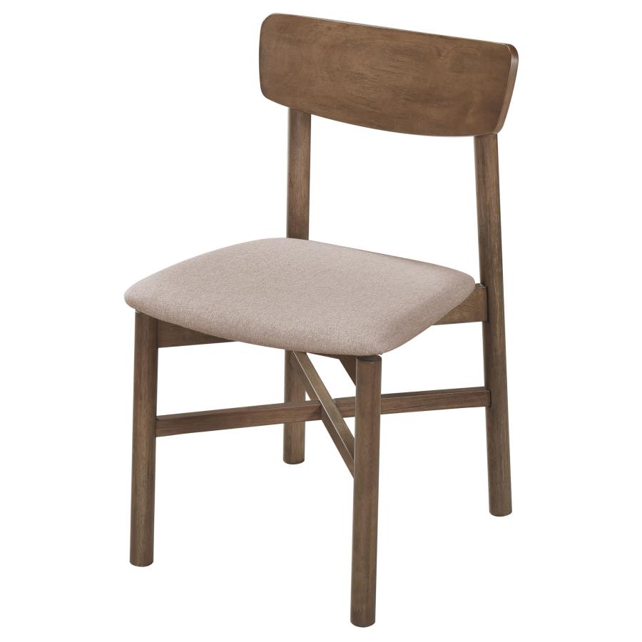 Parkridge Dining Side Chair Natural Walnut (Set of 2)-5