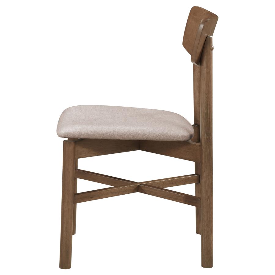 Parkridge Dining Side Chair Natural Walnut (Set of 2)-6