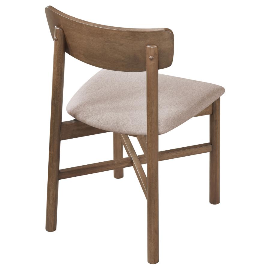 Parkridge Dining Side Chair Natural Walnut (Set of 2)-8