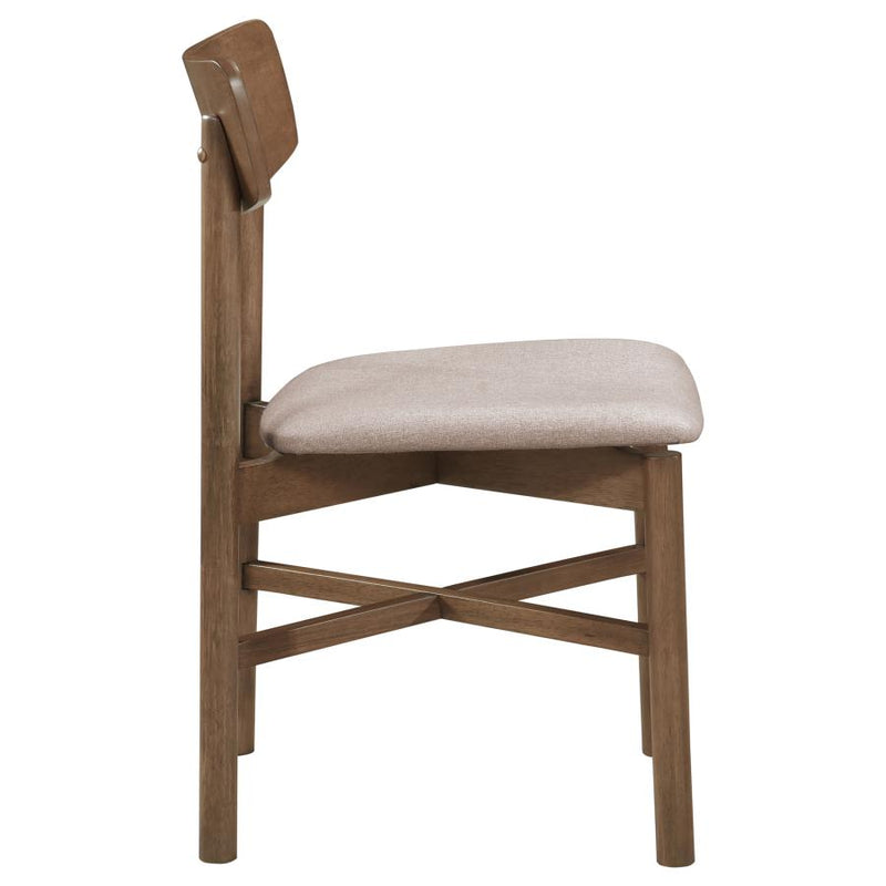 Parkridge Dining Side Chair Natural Walnut (Set of 2)-zoom-