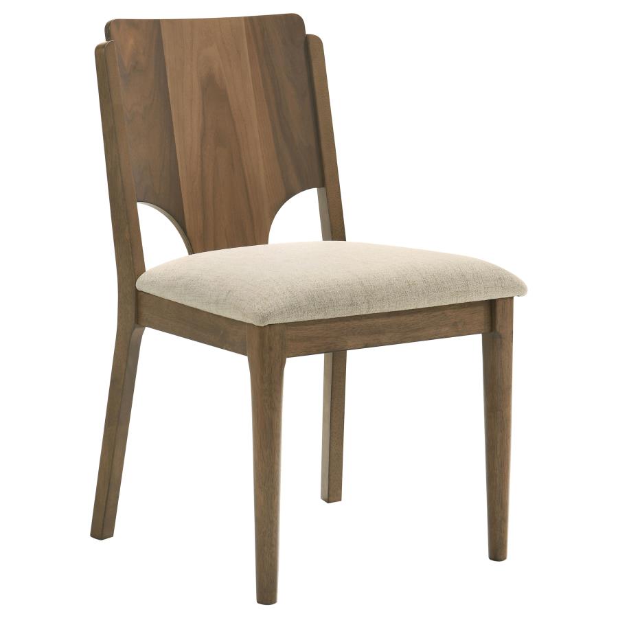 Crestmore 5-piece 46-inch Round Wood Dining Table Set Walnut-zoom-7