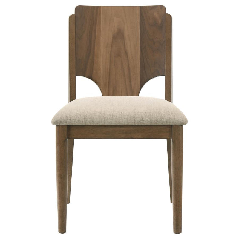 Crestmore 5-piece 46-inch Round Wood Dining Table Set Walnut-zoom-