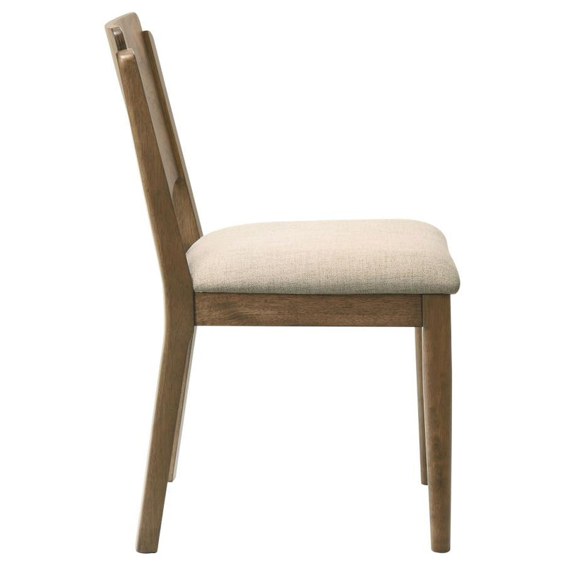 Crestmore Dining Chair Upholstered Seat Walnut (Set of 2)-zoom-