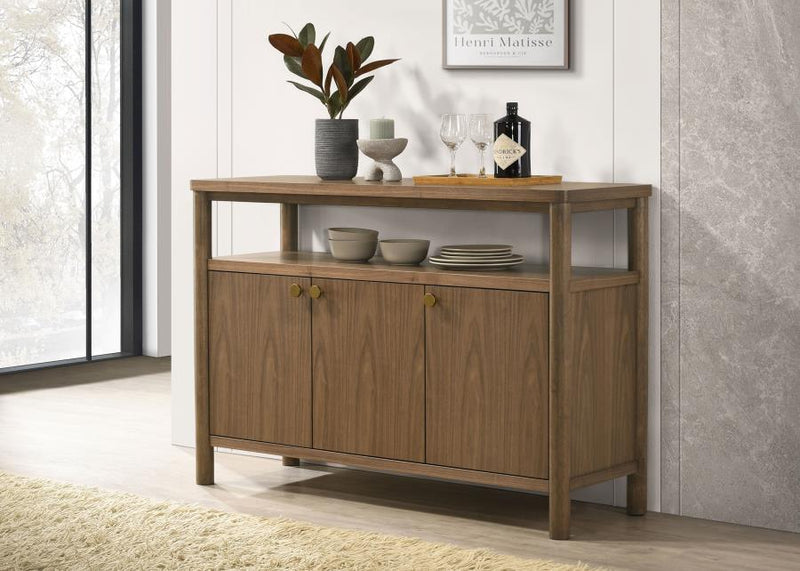 Crestmore 52-inch Dining Cabinet Sideboard Buffet Walnut-zoom-