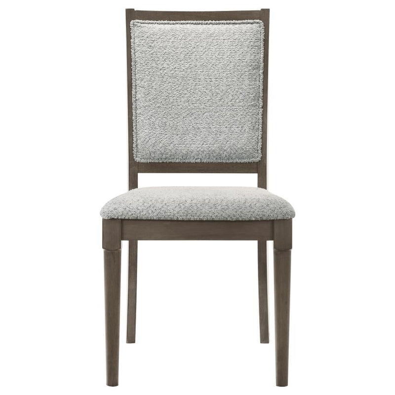 Onslow Upholstered Dining Side Chair Dark Brown (Set of 2)-zoom-