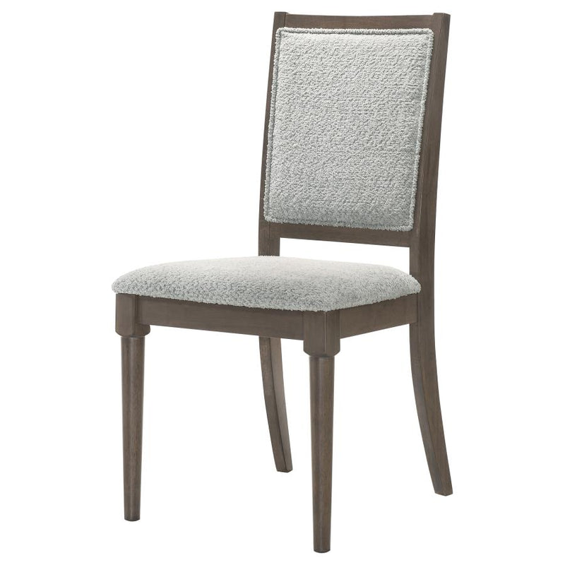 Onslow Upholstered Dining Side Chair Dark Brown (Set of 2)-zoom-