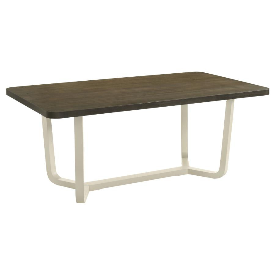 Biloxi 7-piece 71-inch Rectangular Dining Set Greyish Brown-zoom-3