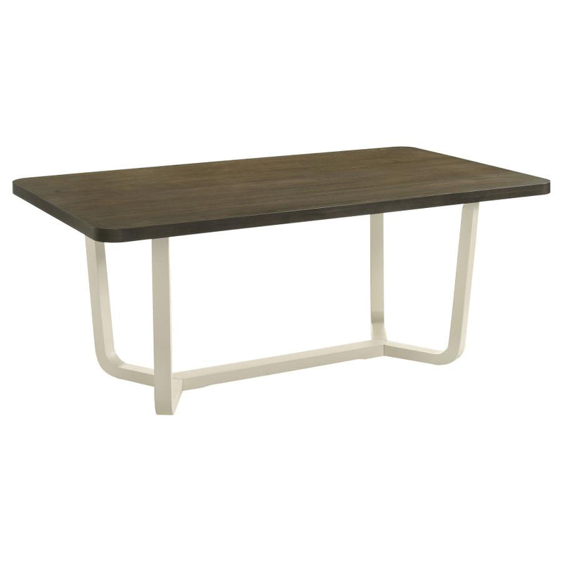 Biloxi 7-piece 71-inch Rectangular Dining Set Greyish Brown-zoom-