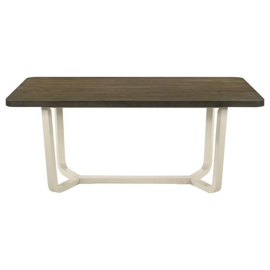 Biloxi 71-inch Rectangular Wood Dining Table Greyish Brown-zoom-3
