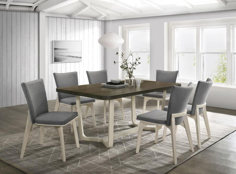 Biloxi 71-inch Rectangular Wood Dining Table Greyish Brown-zoom-