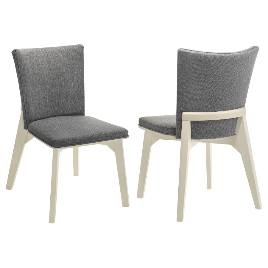 Biloxi Upholstered Dining Side Chair Grey (Set of 2)-1