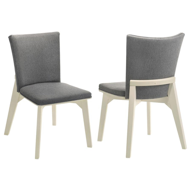 Biloxi Upholstered Dining Side Chair Grey (Set of 2)-zoom-