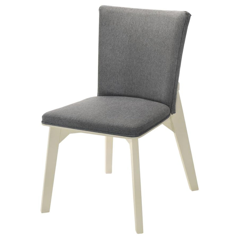 Biloxi Upholstered Dining Side Chair Grey (Set of 2)-zoom-