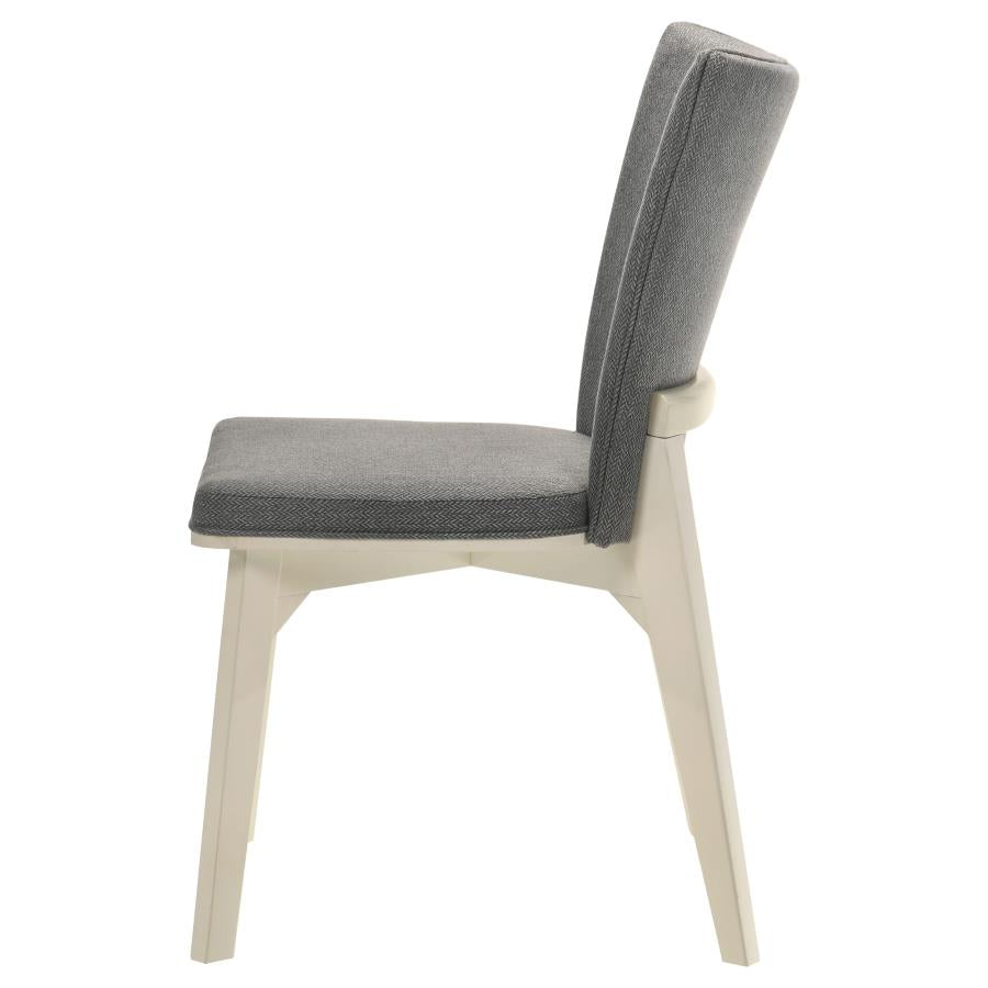 Biloxi Upholstered Dining Side Chair Grey (Set of 2)-6