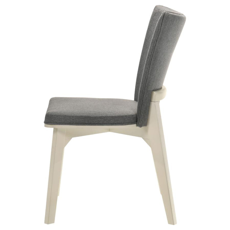 Biloxi Upholstered Dining Side Chair Grey (Set of 2)-zoom-
