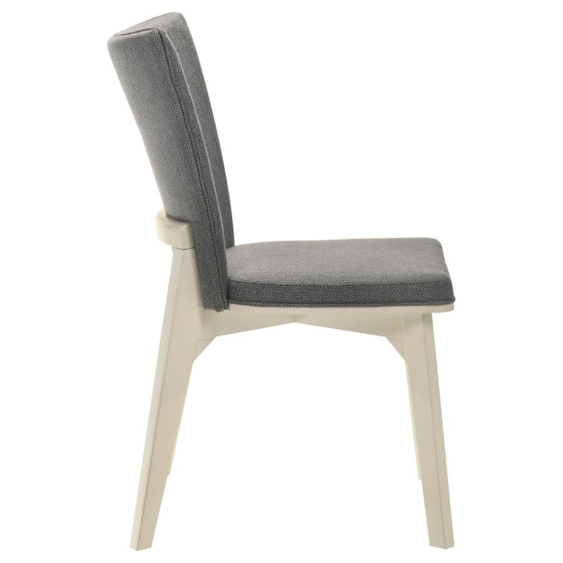 Biloxi Upholstered Dining Side Chair Grey (Set of 2)-zoom-