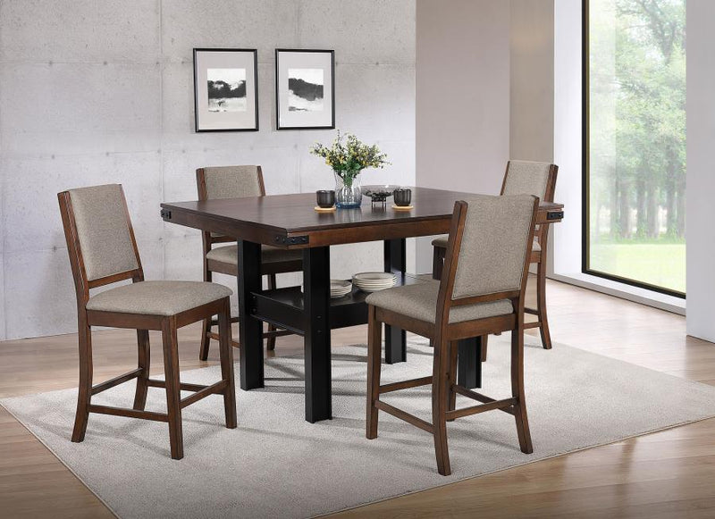 Patterson 5-piece Counter Height Dining Set Mango Oak-zoom-