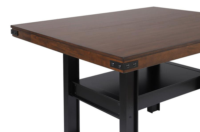 Patterson 5-piece Counter Height Dining Set Mango Oak-zoom-