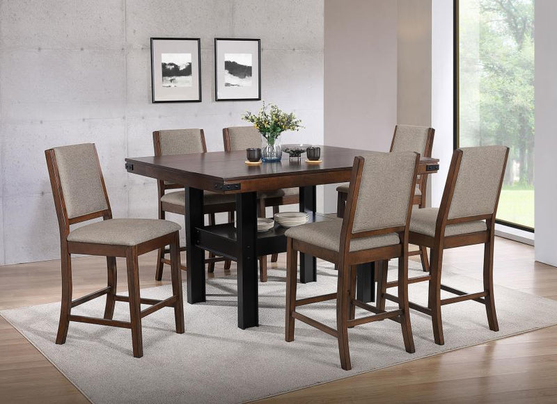 Patterson 7-piece Counter Height Dining Set Mango Oak-zoom-