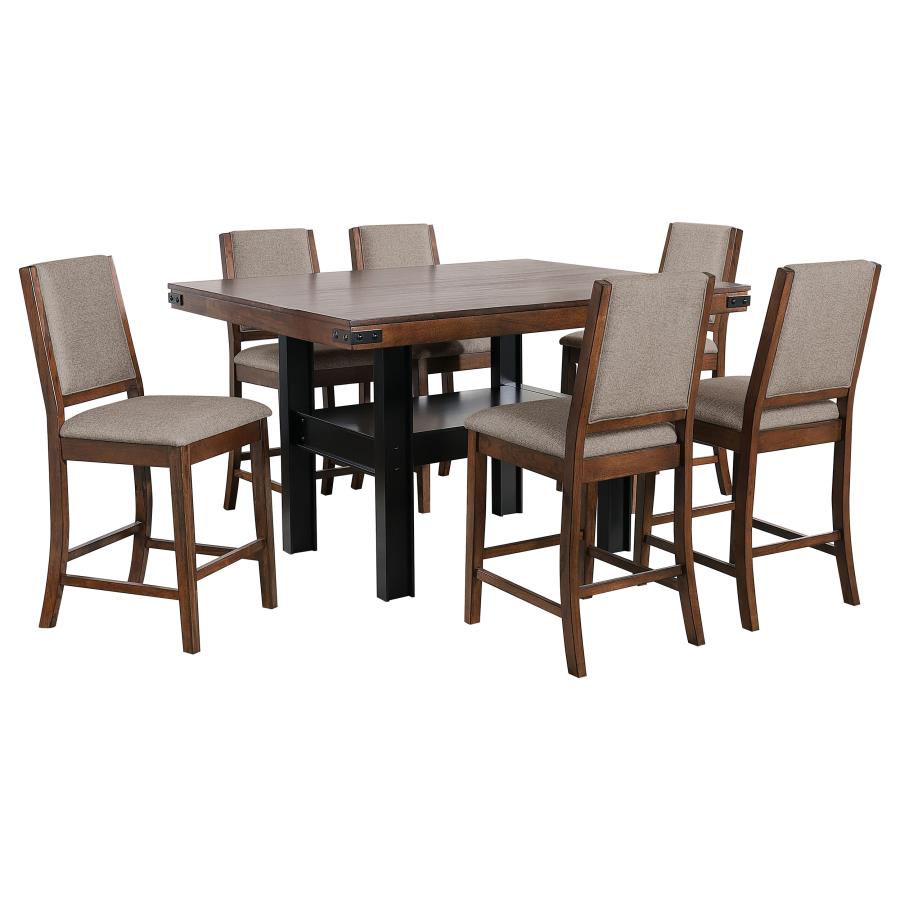 Patterson 7-piece Counter Height Dining Set Mango Oak-2