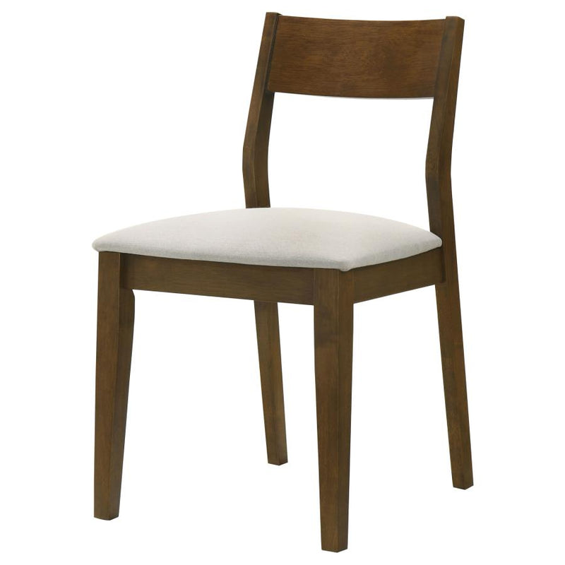 Almonte Dining Chair Upholstered Seat Dark Brown (Set of 2)-zoom-