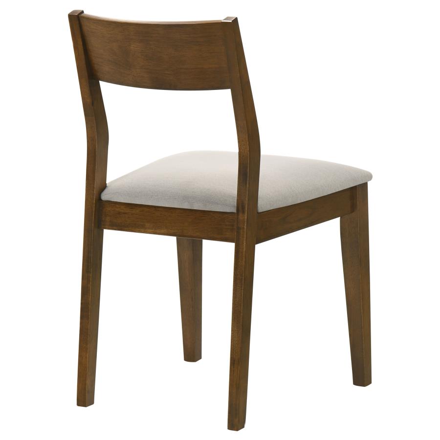 Almonte Dining Chair Upholstered Seat Dark Brown (Set of 2)-8