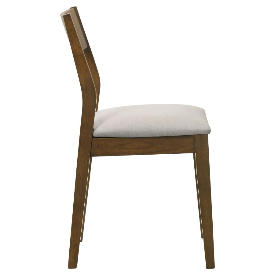 Almonte Dining Chair Upholstered Seat Dark Brown (Set of 2)-zoom-9