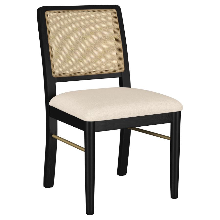 Arini 5-piece Round Dining Table Set Sand Wash and Black-7