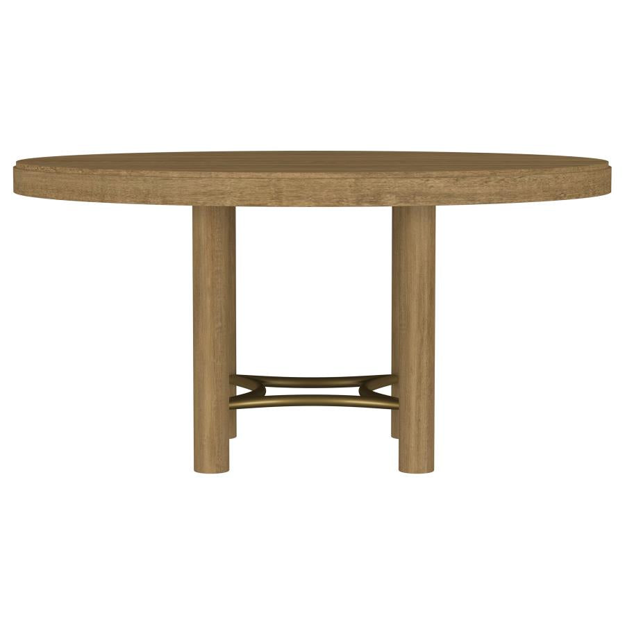 Arini 7-piece Round Dining Table Set Sand Wash and Black-zoom-4