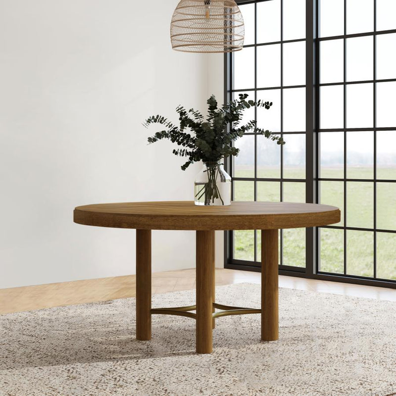Arini 60-inch Round Wood Dining Room Table Sand Wash-zoom-