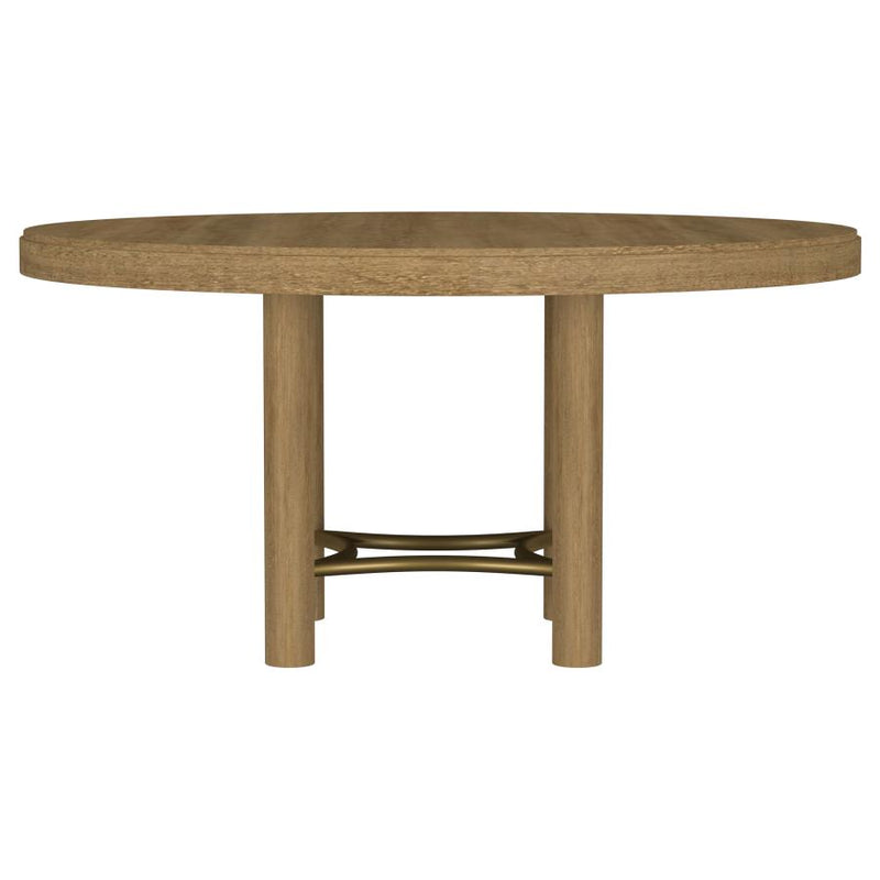 Arini 60-inch Round Wood Dining Room Table Sand Wash-zoom-