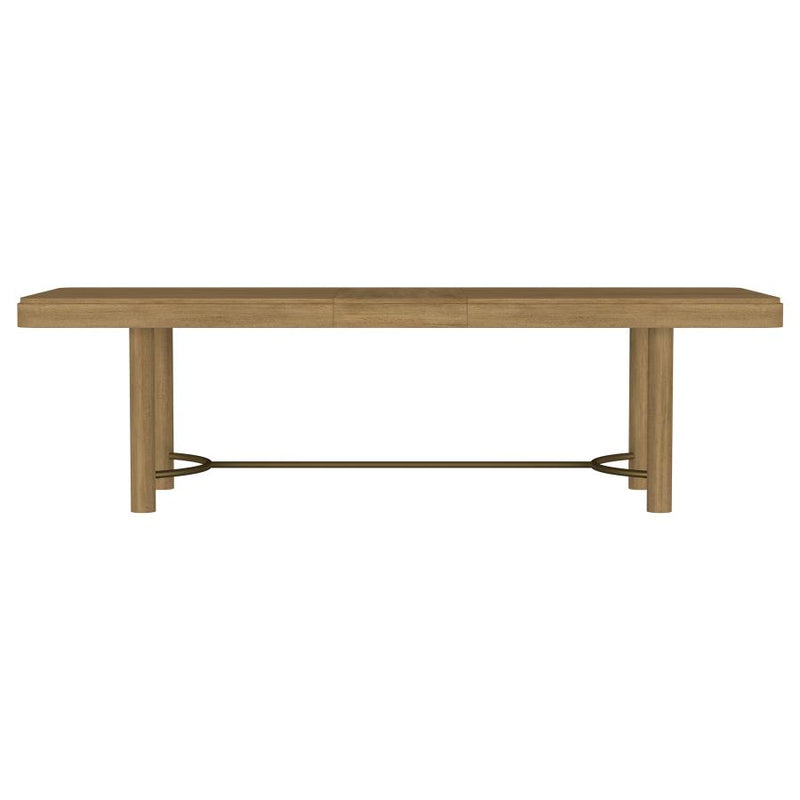 Arini 7-piece Extension Leaf Dining Table Set Sand Wash and Black-zoom-