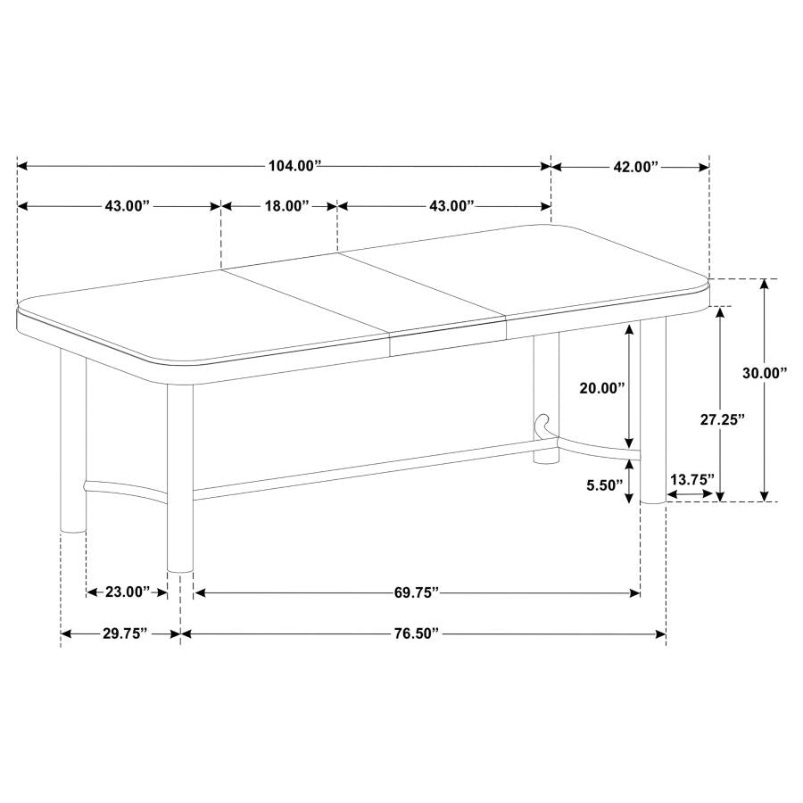 Arini 9-piece Extension Leaf Dining Table Set Sand Wash-zoom-10