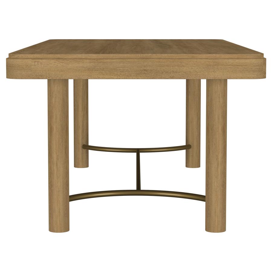 Arini 104-inch Extension Leaf Dining Table Sand Wash-8
