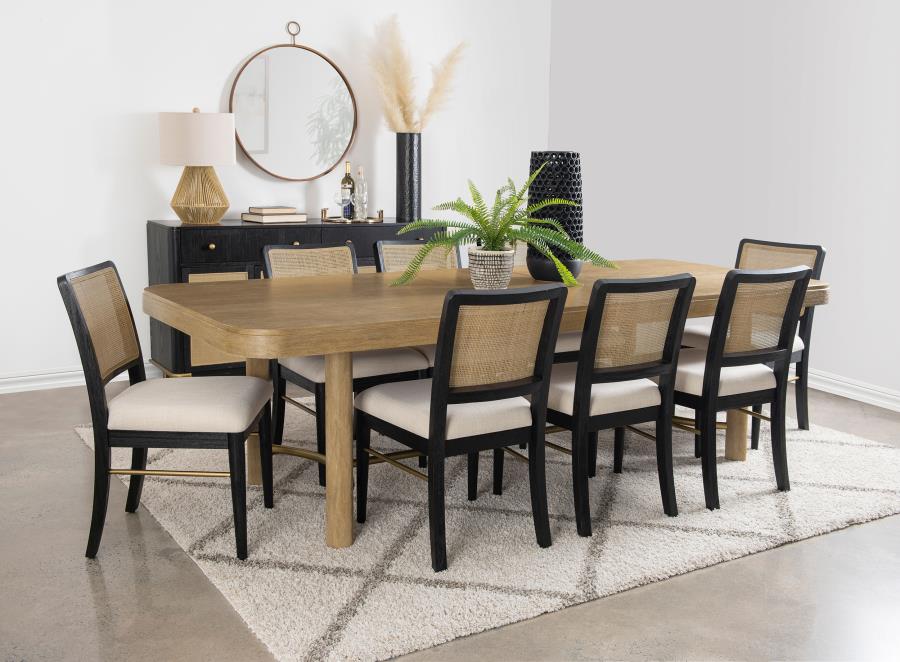 Arini Rattan Cane Dining Side Chair Black (Set of 2)-zoom-14