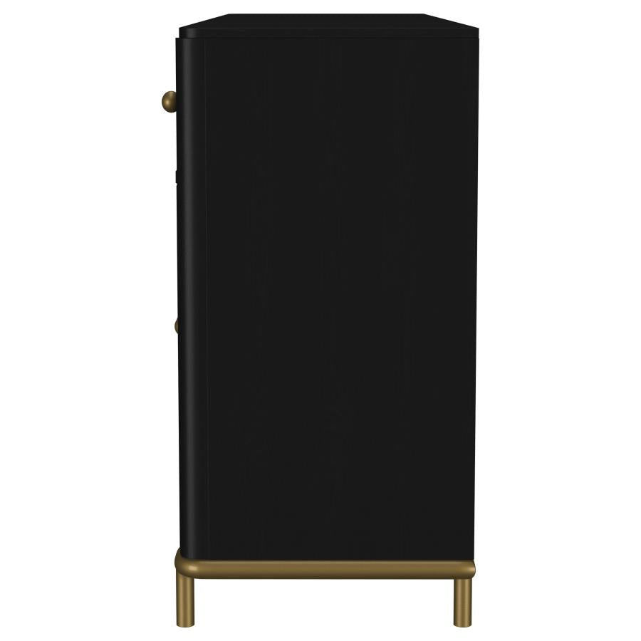 Arini 2-drawer Cane Door Dining Sideboard Server Black-6